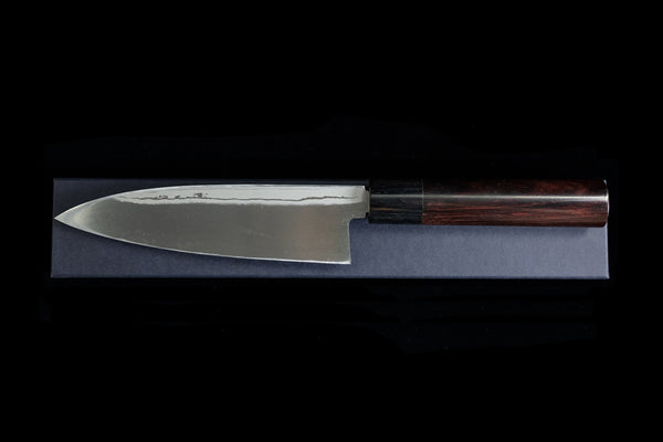 Gesshin Magomitsu 165mm Kurouchi Damascus Funayuki