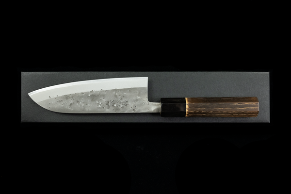 Toki 165mm Stainless Clad Blue #2 Nashiji Santoku