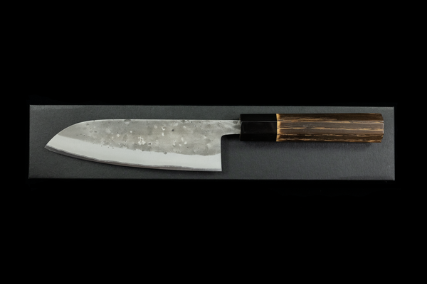 Toki 165mm Stainless Clad Blue #2 Nashiji Santoku