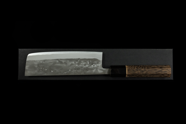 Toki 165mm Stainless Clad Blue #2 Nashiji Nakiri