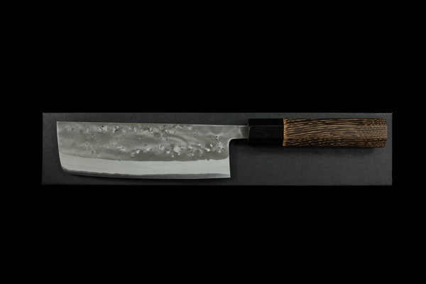 Toki 165mm Stainless Clad Blue #2 Nashiji Nakiri