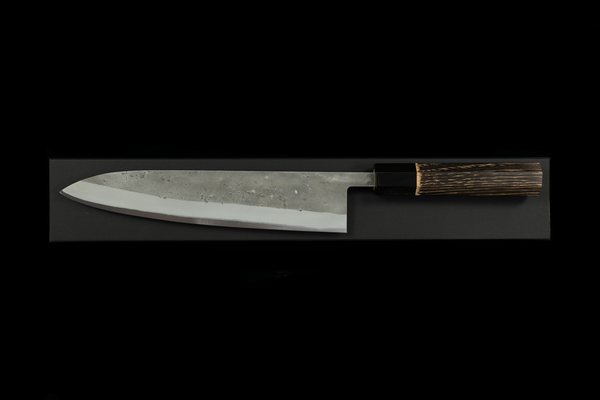 Toki 240mm Stainless Clad Blue #2 Nashiji Wa-Gyuto