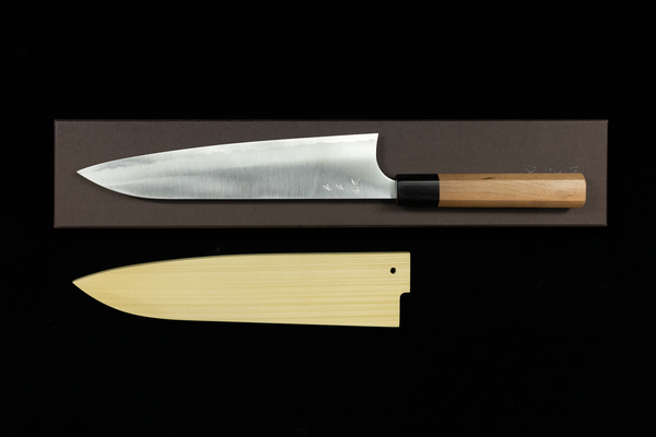 Yoshimi Echizen 210mm Stainless Clad White #2 Migaki Wa-Gyuto