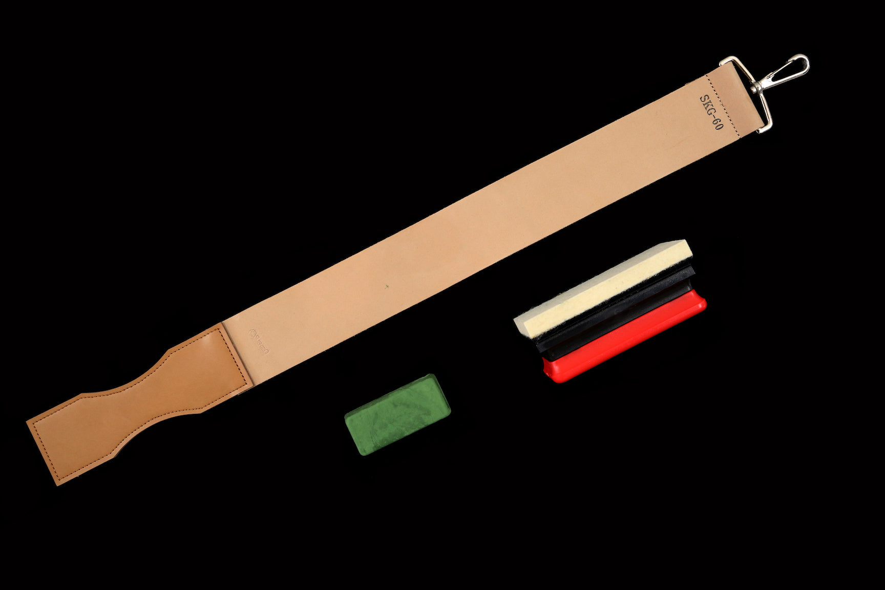 Leather Strop With Polishing Compound on One-side Finishing Strop