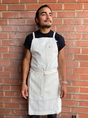 White Bark Workwear Full Cross-Back Apron - Moss Green - Japanese Knife  Imports