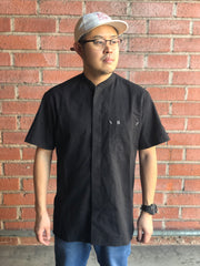 Metier Short-Sleeve Work Shirts - L - Black